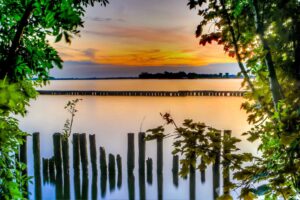 Robinson Crusoe Island at the Loosdrechtse Plassen (Netherlands).